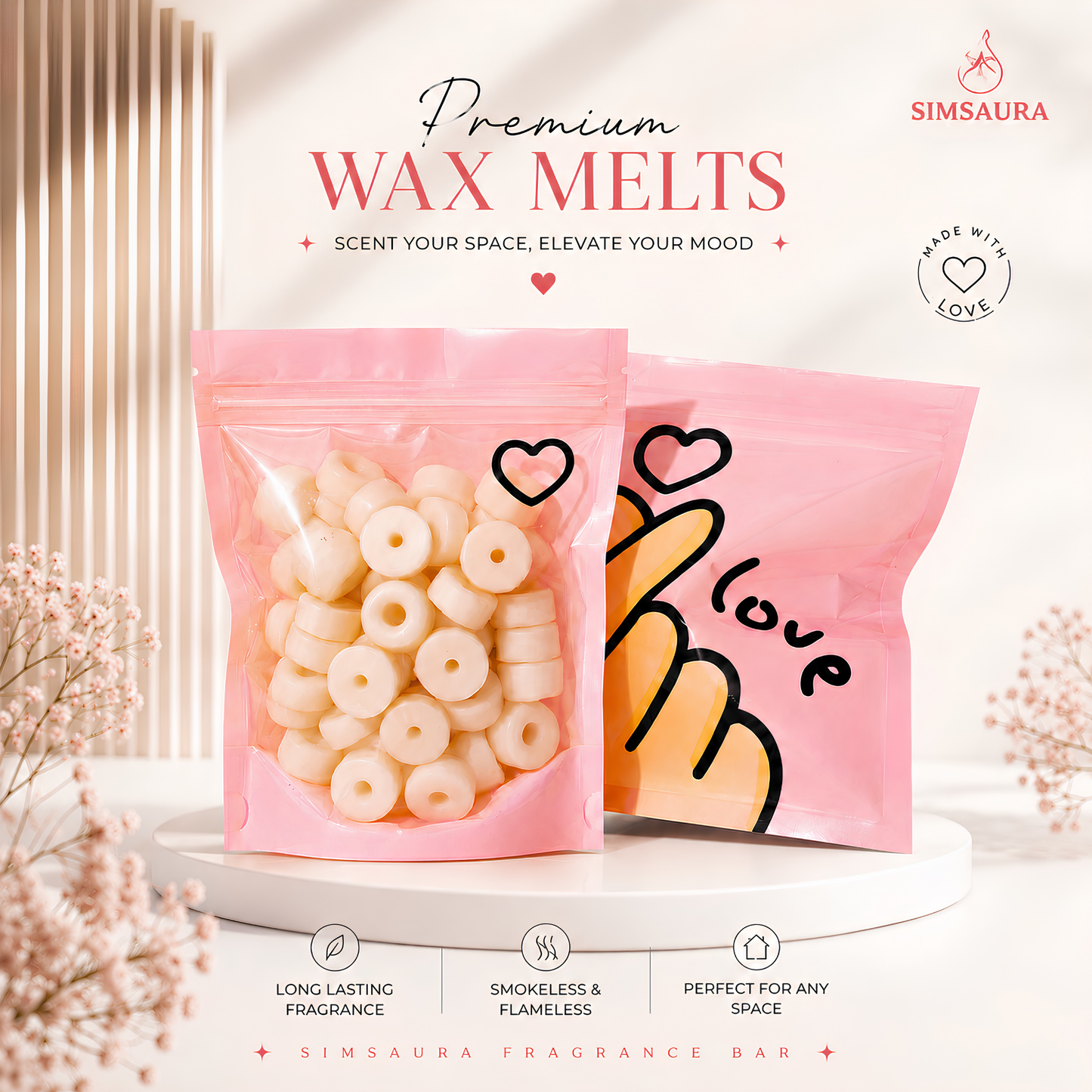 Simsaura Premium Donut Wax Melts Value Combo Pack