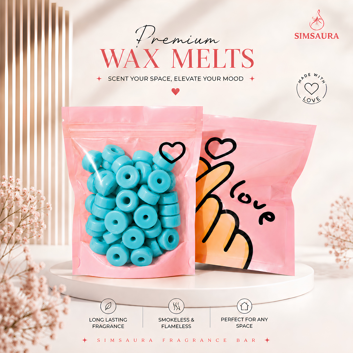 Simsaura Premium Donut Wax Melts Value Combo Pack