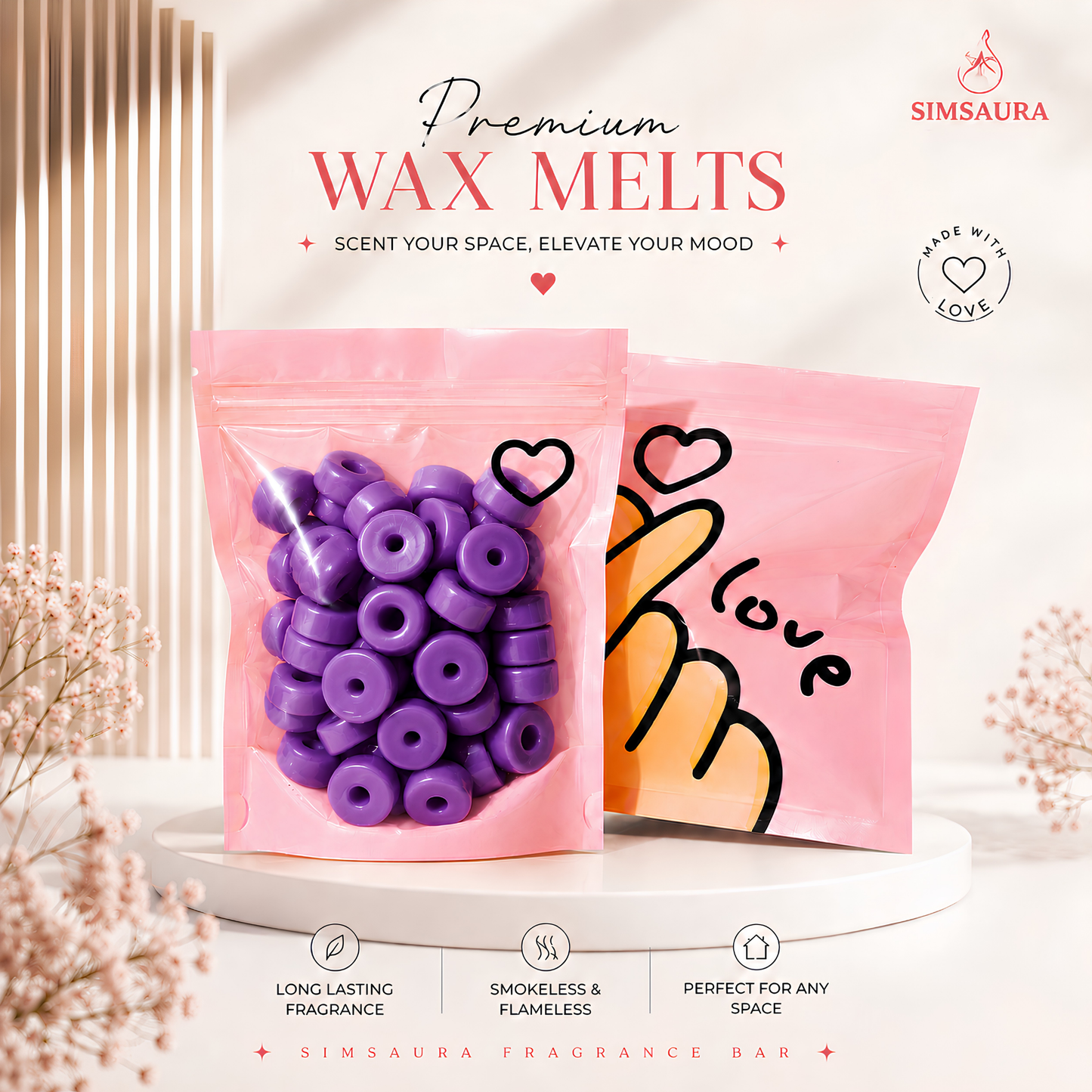 Simsaura Premium Donut Wax Melts Value Combo Pack