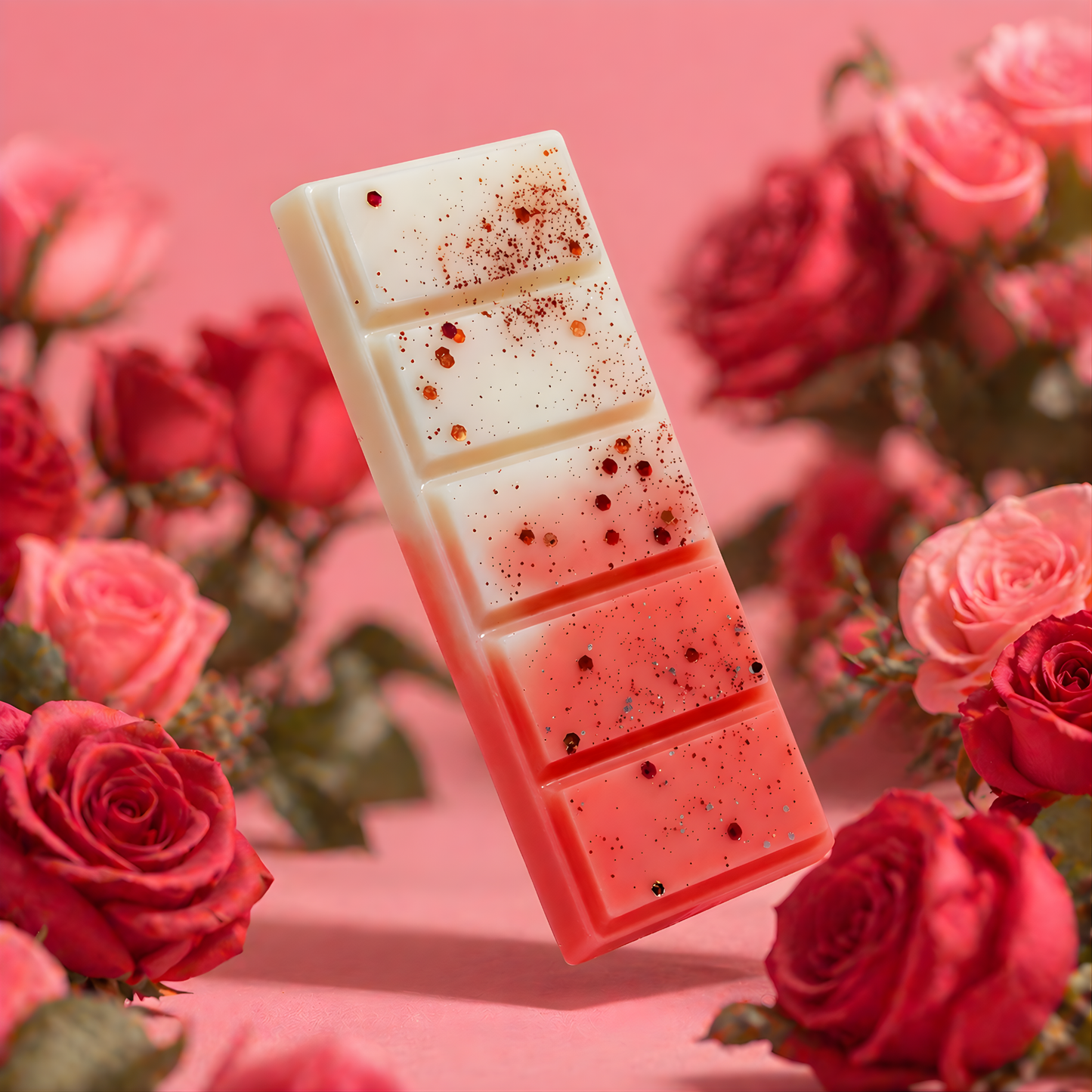 Crimson Rose Wax Melt Bar – Deep Floral Home Fragrance