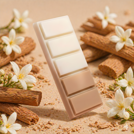 Pure Sandalwood Wax Melt Bar – Woody & Grounding Fragrance