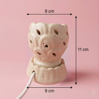 Electric Wax Melt Burner – Ceramic Plug-in Aroma Warmer (Flameless)