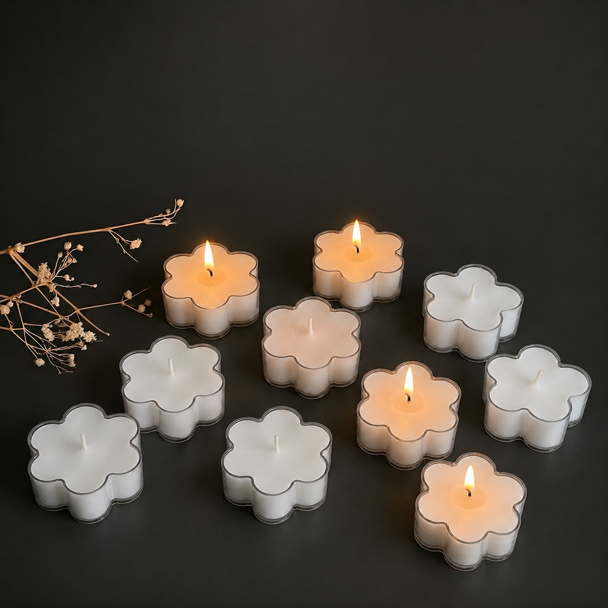 Premium Tealight Candles (Pack of 10) – For Wax Melt Burners