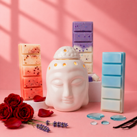 Ceramic Wax Melt Gift Set – Burner + 3 Soy Fragrance Bars + 3 × Tealight / 1 × Glass Matchstick Bottle