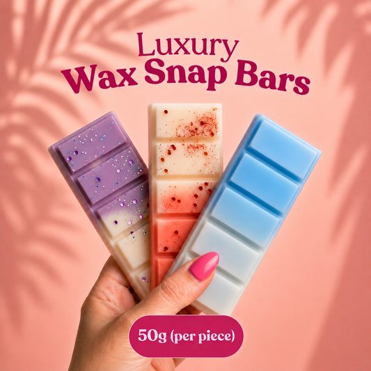 Ceramic Wax Melt Gift Set – Burner + 3 Soy Fragrance Bars + 3 × Tealight / 1 × Glass Matchstick Bottle