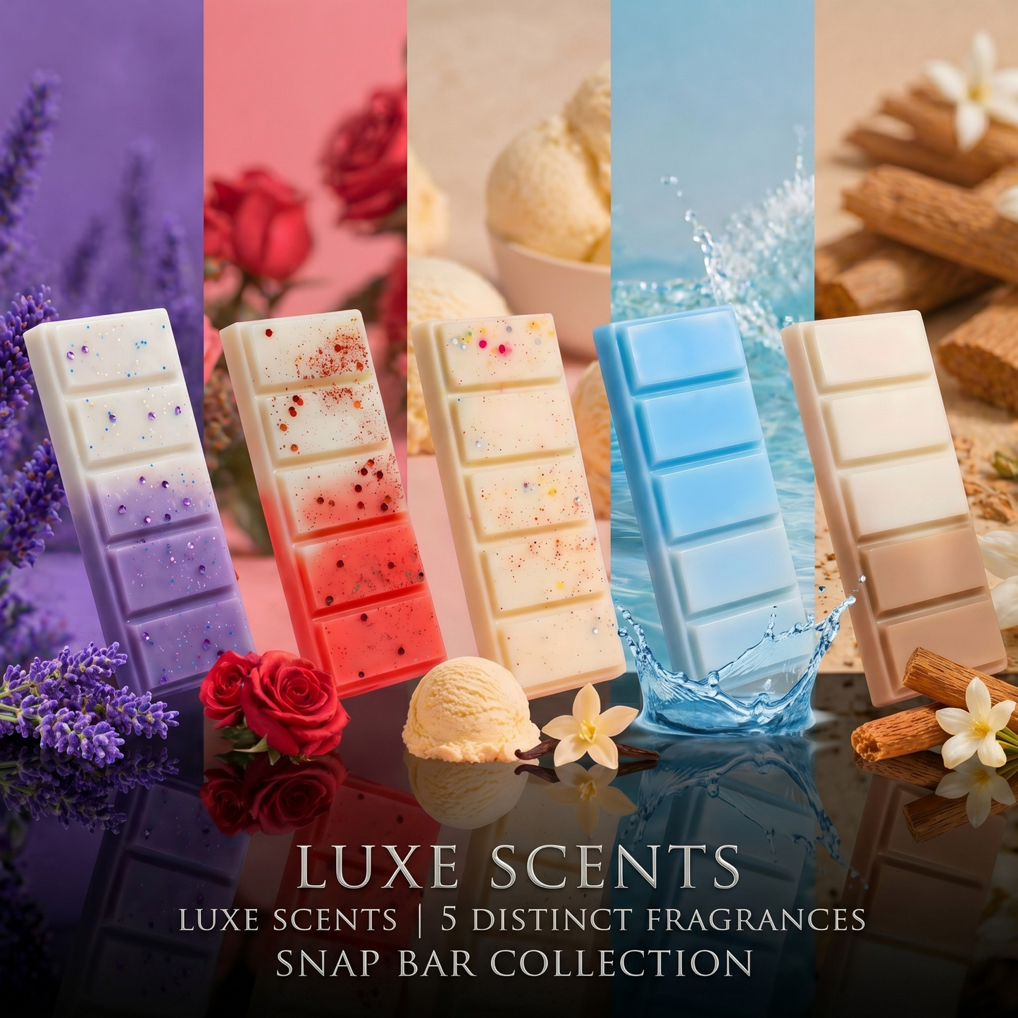 Fragrance Wax Melt Discovery Set – 5 Premium Soy Fragrance Bars